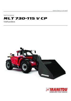 Teleskopski utovarivači Manitou MLT 730-115 V CP