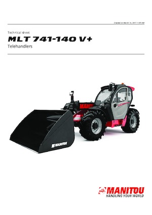 Teleskopski utovarivači Manitou MLT 741-140 V+