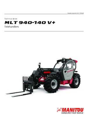 Teleskopski utovarivači Manitou MLT 940-140 V+