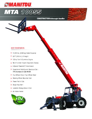 Teleskopski utovarivači Manitou MTA 10055