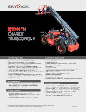 Teleskopski utovarivači Skyjack SJ1044 TH