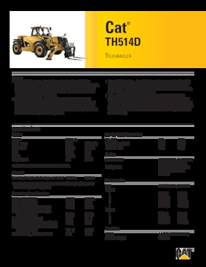 Teleskopski utovarivači Caterpillar TH514D