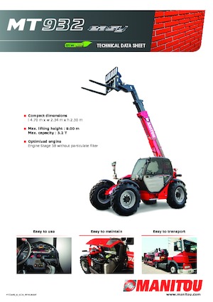 Teleskopski utovarivači Manitou MT 932 Easy