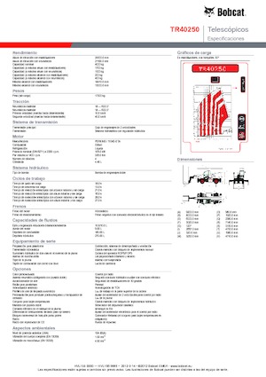 Rotirajući teleskopski utovarivači Bobcat TR40250