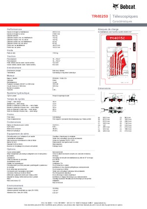 Rotirajući teleskopski utovarivači Bobcat TR40250