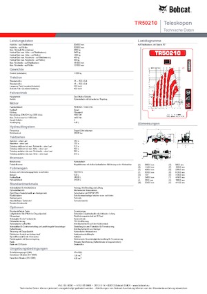 Rotirajući teleskopski utovarivači Bobcat TR50210