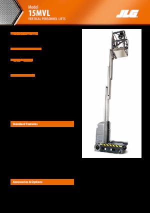 Vertikalna podizna platforma s jednim jarbolom JLG 15MVL