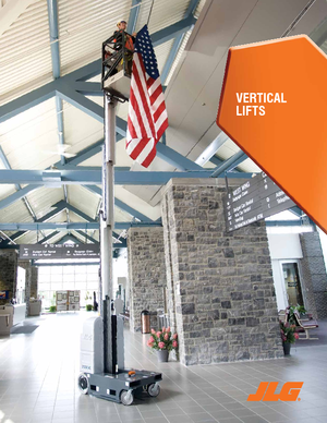 Vertikalna podizna platforma s jednim jarbolom JLG 25AM