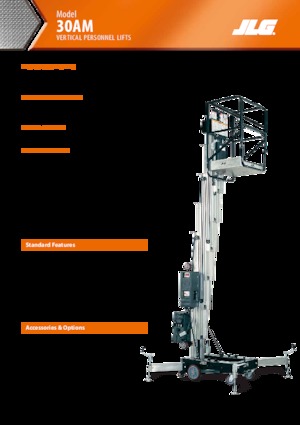 Vertikalna podizna platforma s jednim jarbolom JLG 30AM