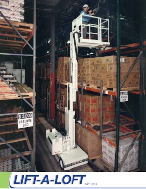Vertikalna podizna platforma s jednim jarbolom Lift-A-Loft AMV36-19