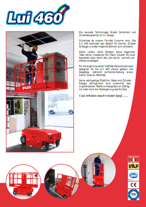 Vertikalna podizna platforma s jednim jarbolom Bravi Lui 460