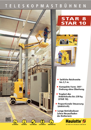 Vertikalna podizna platforma s jednim jarbolom Haulotte Star 8