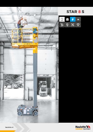 Vertikalna podizna platforma s jednim jarbolom Haulotte Star 8 S