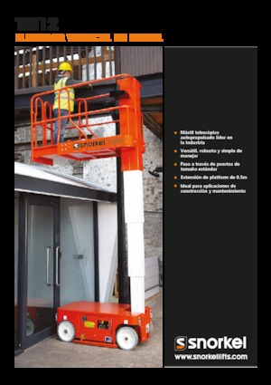 Vertikalna podizna platforma s jednim jarbolom Snorkel TM12