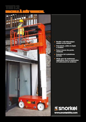 Vertikalna podizna platforma s jednim jarbolom Snorkel TM12