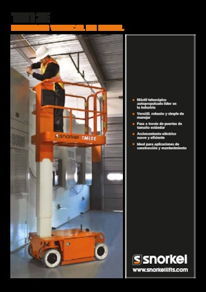 Vertikalna podizna platforma s jednim jarbolom Snorkel TM12E