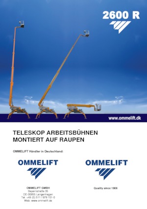 Teleskopska podizna platforma na kotačima OMMELIFT 2600 R