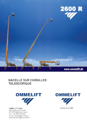 Teleskopska podizna platforma na kotačima OMMELIFT 2600 R