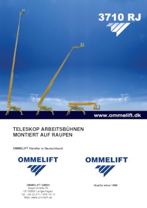 Teleskopska podizna platforma na kotačima OMMELIFT 3710 RJ