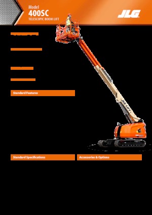 Teleskopska podizna platforma na kotačima JLG 400SC
