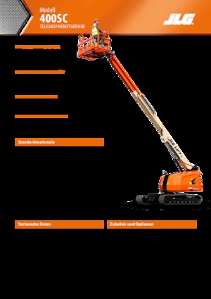 Teleskopska podizna platforma na kotačima JLG 400SC