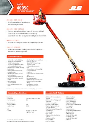 Teleskopska podizna platforma na kotačima JLG 400SC