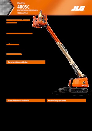 Teleskopska podizna platforma na kotačima JLG 400SC