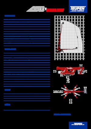 Teleskopska podizna platforma na kotačima TEUPEN LEO23T 