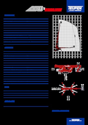 Teleskopska podizna platforma na kotačima TEUPEN LEO23T 