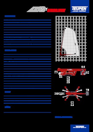 Teleskopska podizna platforma na kotačima TEUPEN LEO31T