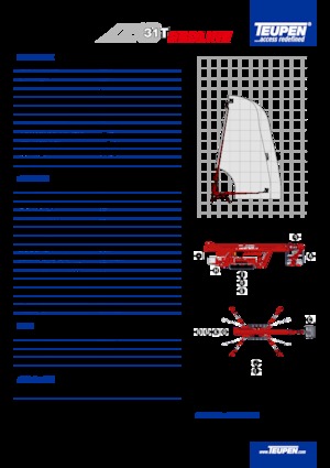 Teleskopska podizna platforma na kotačima TEUPEN LEO31T