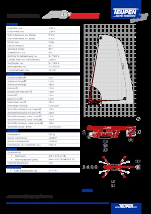 Teleskopska podizna platforma na kotačima TEUPEN LEO35T
