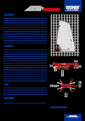 Teleskopska podizna platforma na kotačima TEUPEN LEO35T