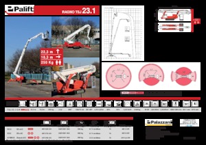 Teleskopska podizna platforma na kotačima Palazzani TSJ 23.1 C