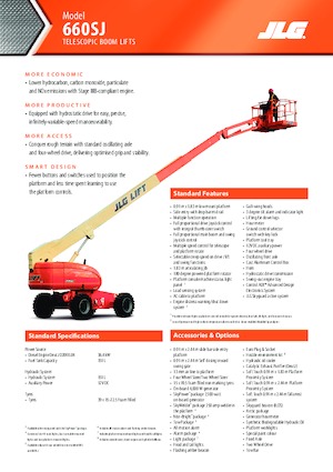 Teleskopska podizna platforma na gusjenicama JLG 660SJ