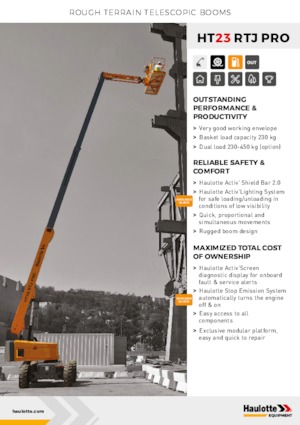 Teleskopska podizna platforma na gusjenicama Haulotte HT23 RTJ PRO