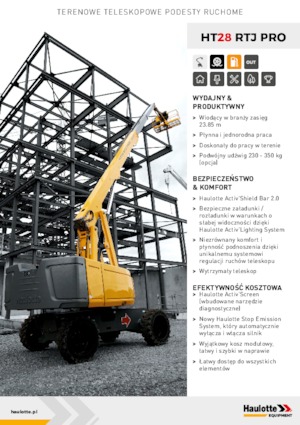 Teleskopska podizna platforma na gusjenicama Haulotte HT28 RTJ PRO