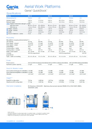 Teleskopska podizna platforma na gusjenicama Genie QS-12 Quickstock