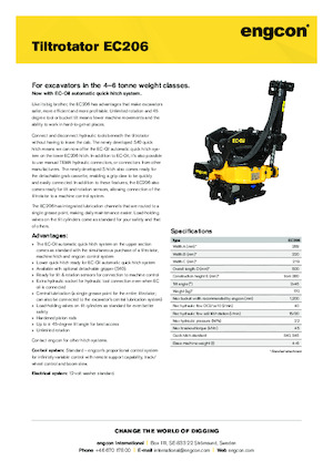 Tiltrotatori engcon EC206