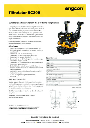 Tiltrotatori engcon EC209