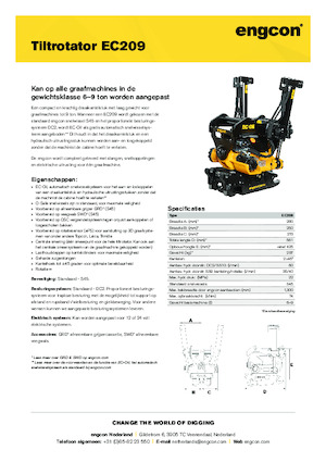 Tiltrotatori engcon EC209