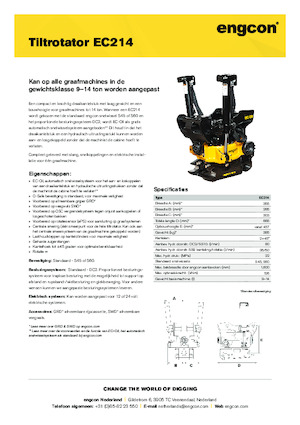 Tiltrotatori engcon EC214