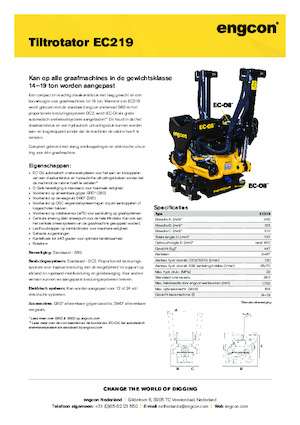 Tiltrotatori engcon EC219