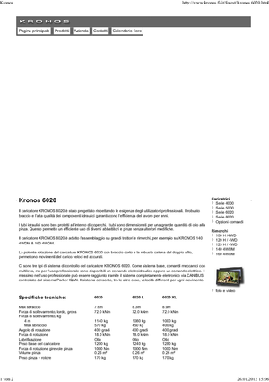 Dizalice za utovar drveta Kronos 6020 XL 
