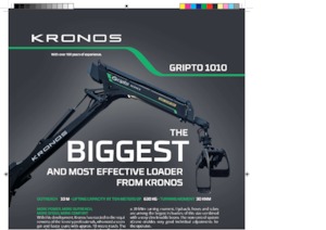 Dizalice za utovar drveta Kronos Gripto 1010