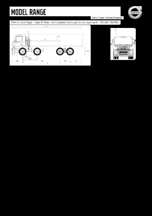 Krute šasije Volvo Trucks FMX13.420 8x4 Rigid - High B Ride