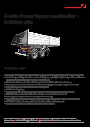 Kiper prikolice / Kiper Poluprikolice Schwarzmüller 2-axle 3-way tipper semitrailer - building site - reinforced