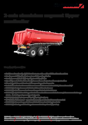 Kiper prikolice / Kiper Poluprikolice Schwarzmüller 2-axle aluminium segment tipper semitrailer