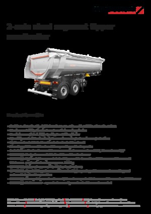 Kiper prikolice / Kiper Poluprikolice Schwarzmüller 2-axle steel segment tipper semitrailer - wheelbase 1,810 mm