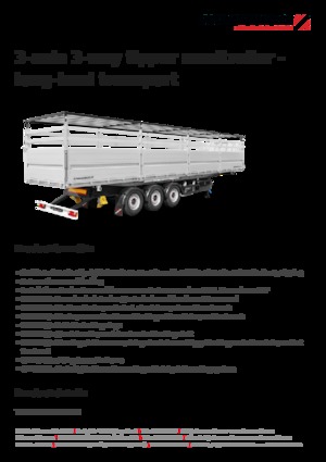 Kiper prikolice / Kiper Poluprikolice Schwarzmüller 3-axle 3-way tipper semitrailer - long-haul transport